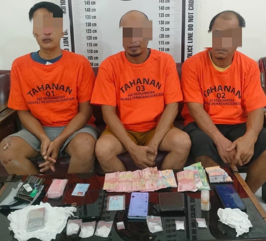 Polres P.Siantar Ringkus Bandar Sabu Dan 2 Pengedar