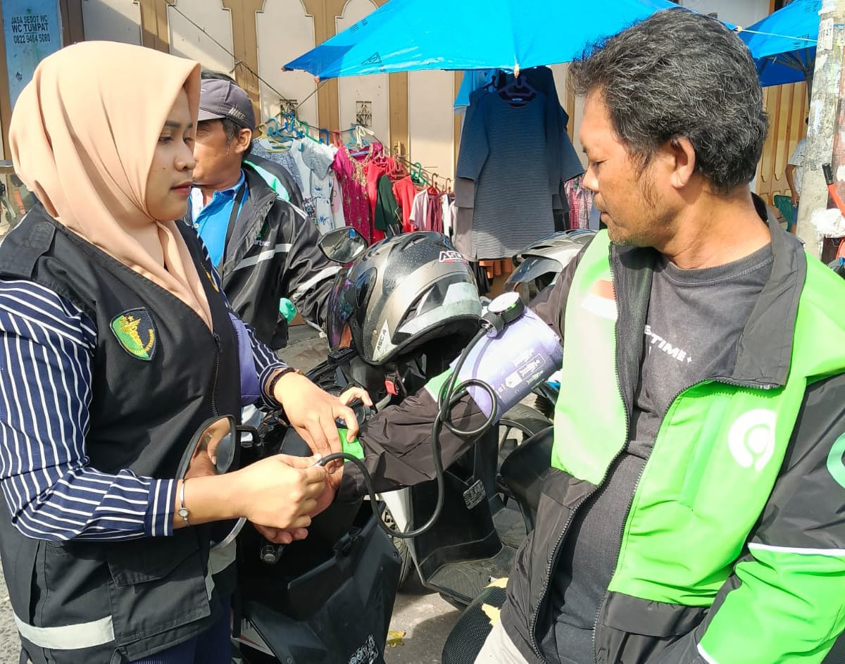 Polres Pematangsiantar Gelar Pemeriksaan Kesehatan Gratis Driver Ojol