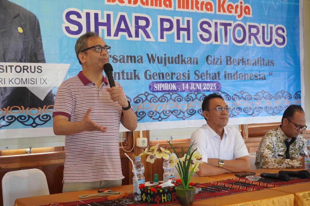 DPR RI Sosialisasikan Program Makan Bergizi Gratis Di Tabagsel