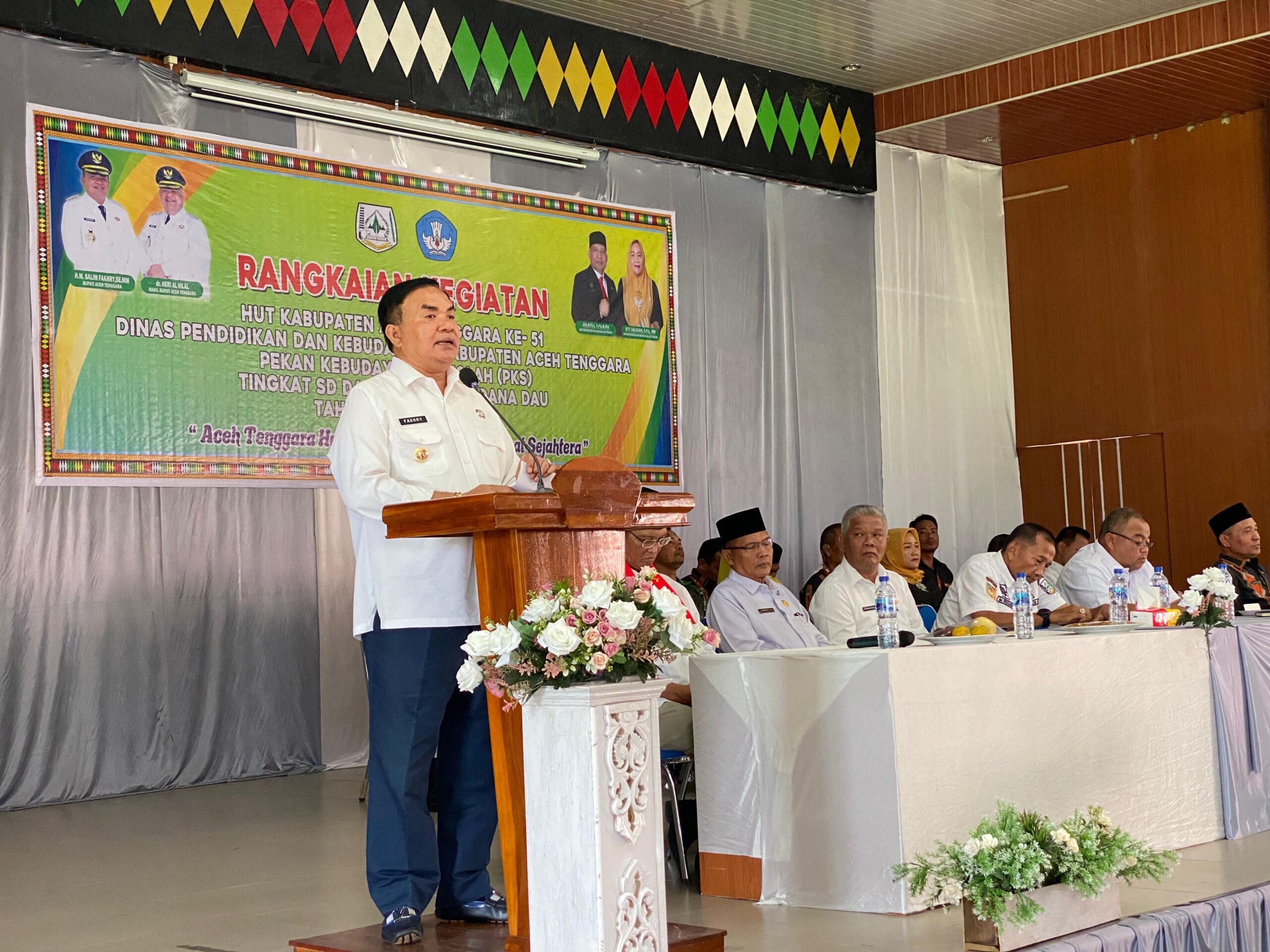 Bupati Aceh Tenggara Buka Pekan Kebudayaan Sekolah Dan O2SN