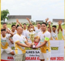 Polres Sabang Juara Turnamen Sepakbola Antar Instansi