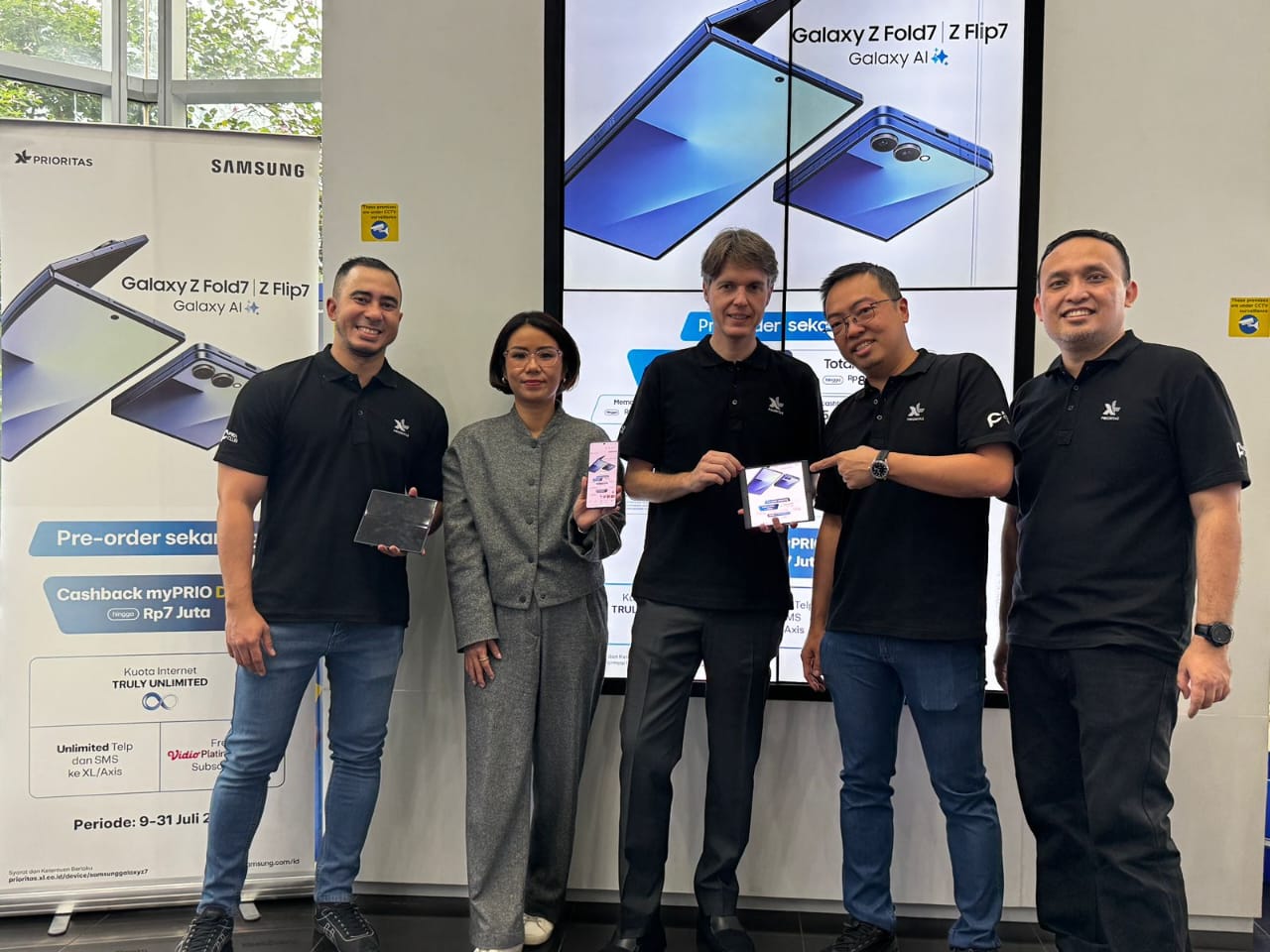 XL PRIORITAS Dan Samsung Tawarkan Bundling Galaxy Z Fold7, Z Flip7 Dengan Internet Unlimited
