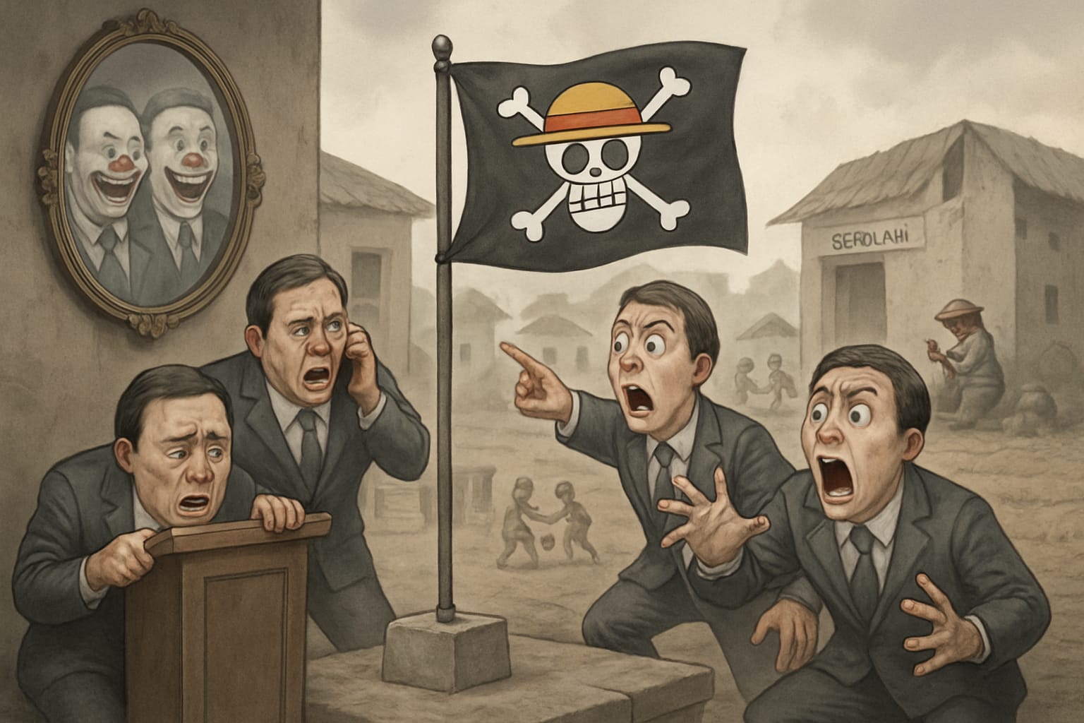 Bendera One Piece Dan Wajah Badut Politik