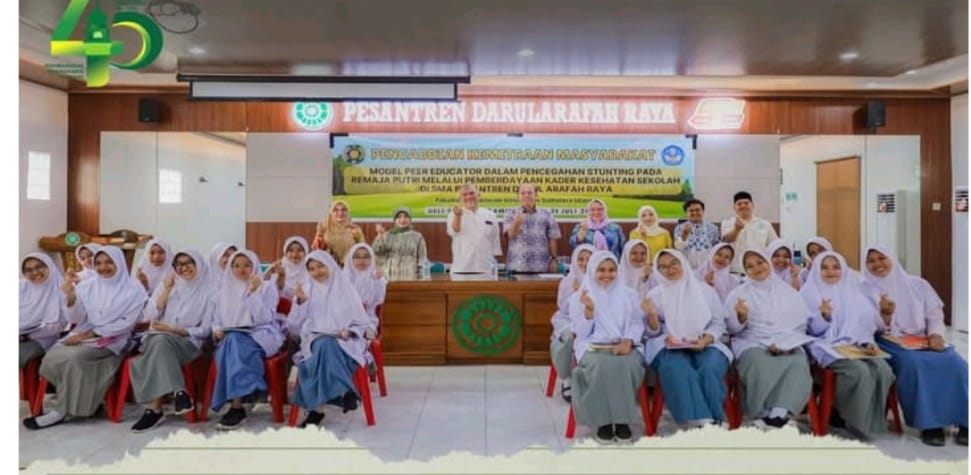 USU - Pesantren Darul Arafah Raya Bersinergi Cegah Stunting
