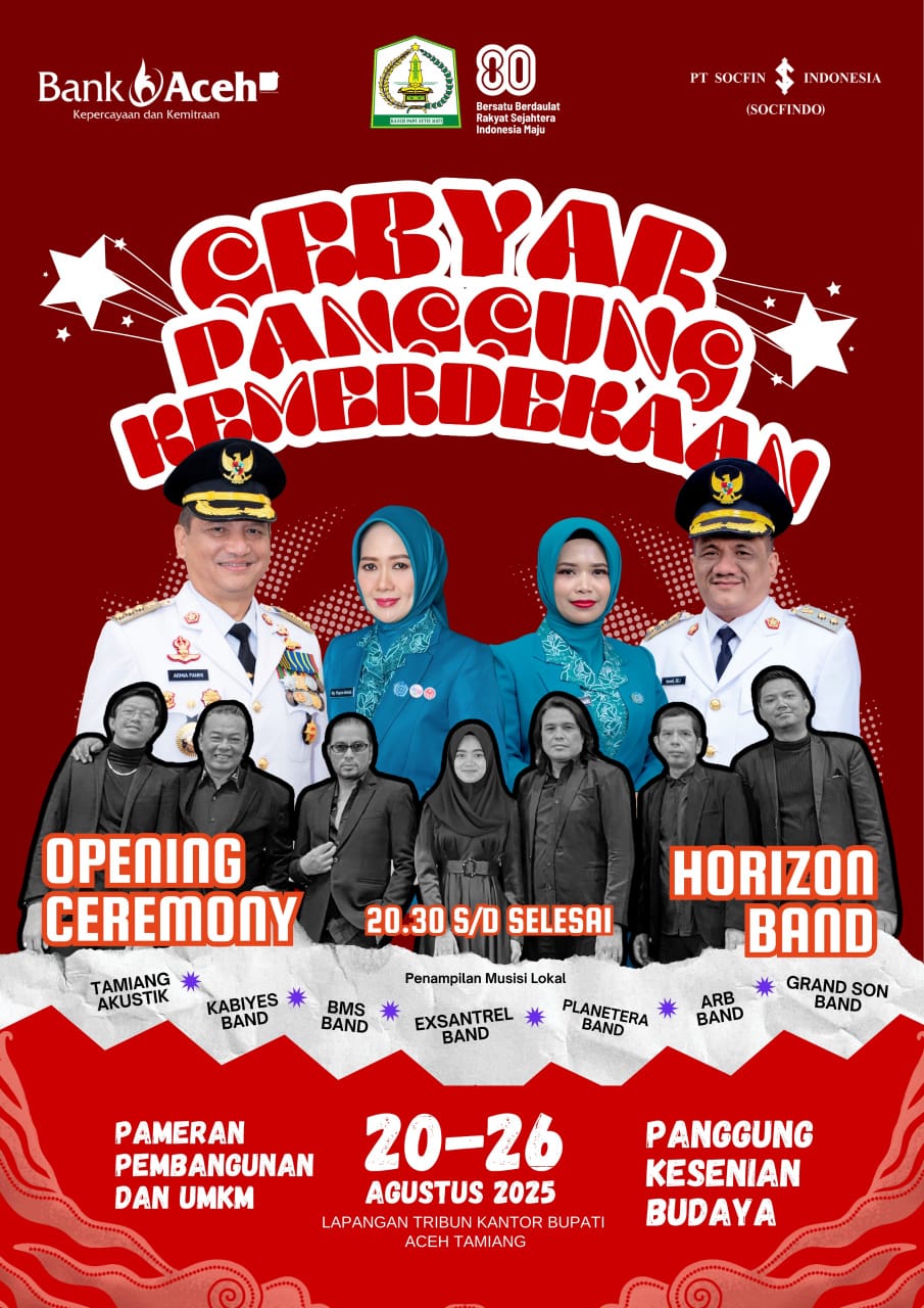 Pemkab Aceh Tamiang Gelar Gebyar Panggung Kemerdekaan Pameran Pembangunan Dan UMKM