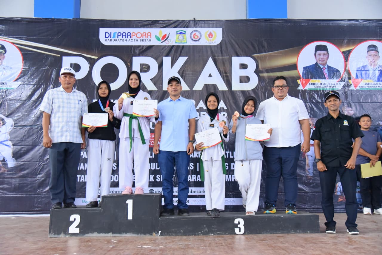 Kuta Malaka Juara Umum Taekwondo Porkab 2025