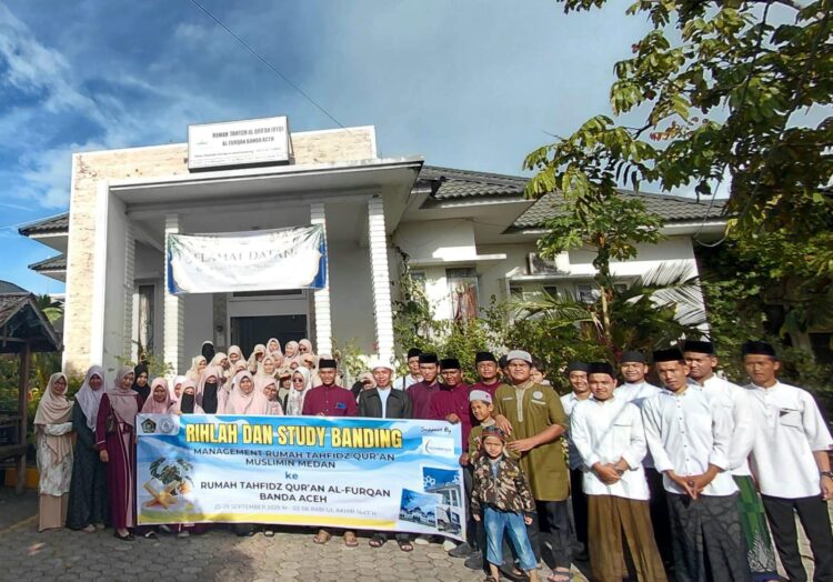 Rumah Tahfidz Qur'an Muslimin Medan Gelar Rihlah Dan Study Banding Ke Banda Aceh