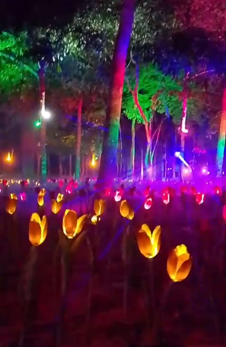 Taman Hutan Kota Langsa Hadirkan Sensasi Wahana Lighting Show