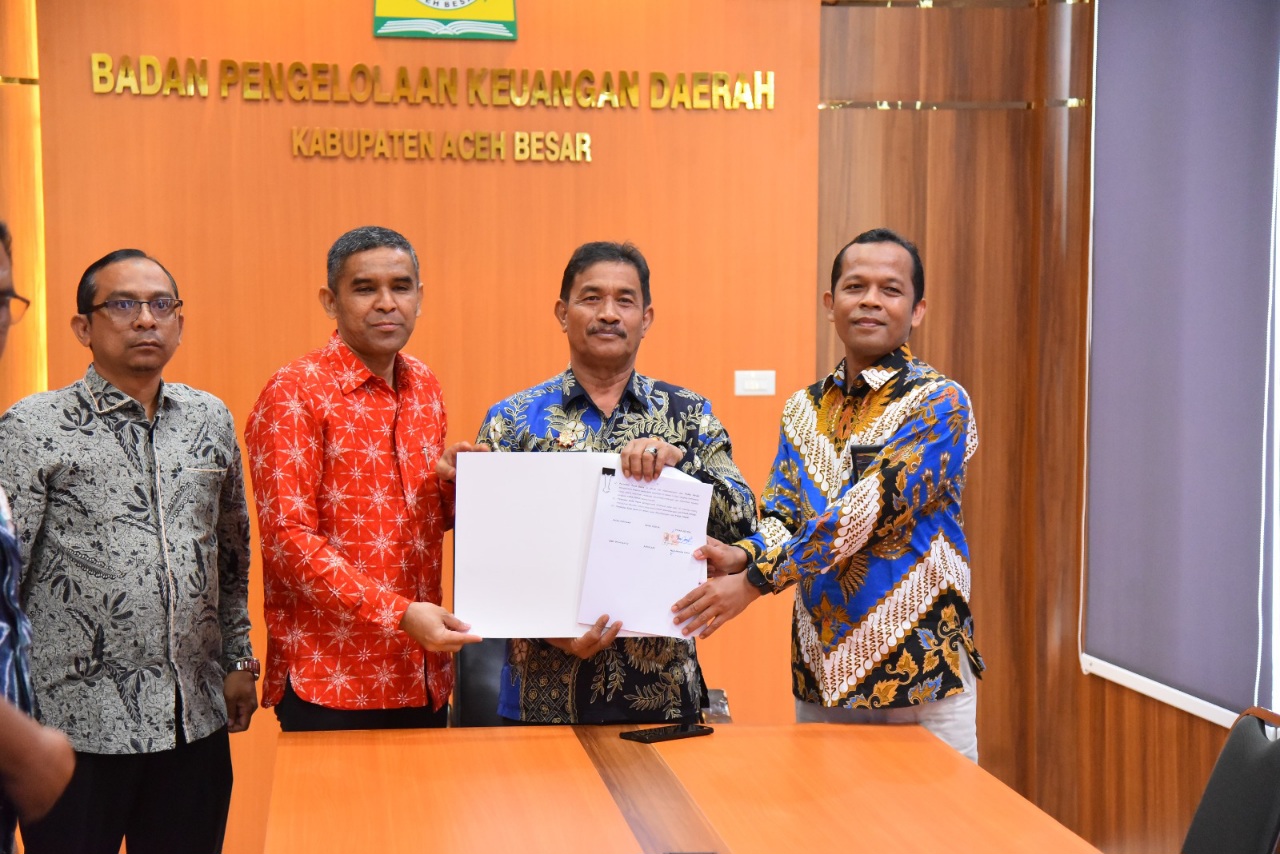 Wabup Aceh Besar Ikuti Penandatanganan Kerja Sama Optimalisasi Pemungutan Pajak Pusat Dan Pajak Daerah