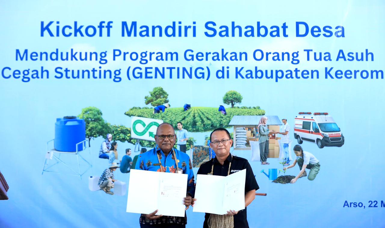 Melalui Mandiri Sahabat Desa, Bank Mandiri Perluas Akses Gizi dan Air Bersih guna Mendukung Penurunan Stunting