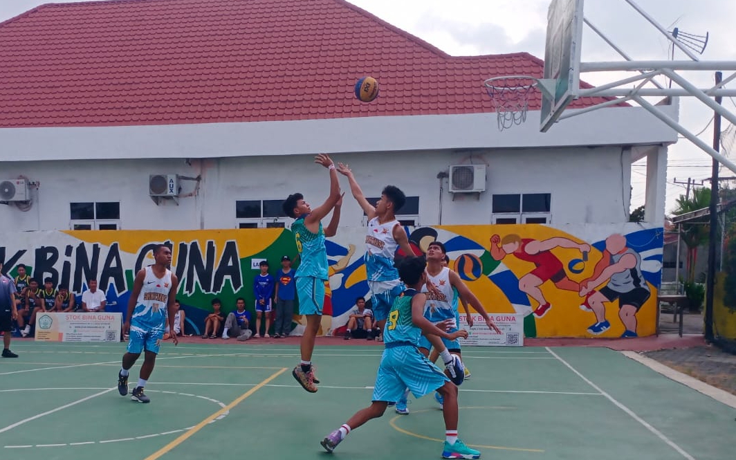 SMA Katamso, MAN 2 Juara Basket 3 On 3 STOK Bina Guna
