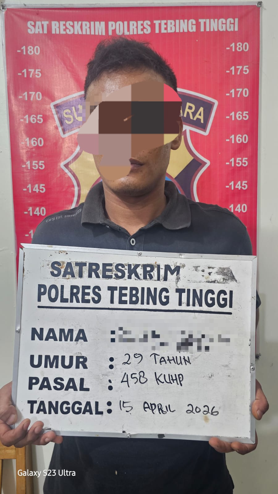 Pelaku Pembunuhan Motif Unggahan Medsos Diciduk Polres Tebingtinggi
