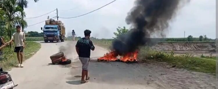 Tuntut Aktivitas Dihentikan, Masyarakat Binjai Timur Demo Galian C di Kawasan TPA