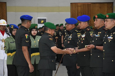 Pangdam I/BB Pimpin Sertijab Danpomdam, Danyon Komposit Dan Dandenzipur