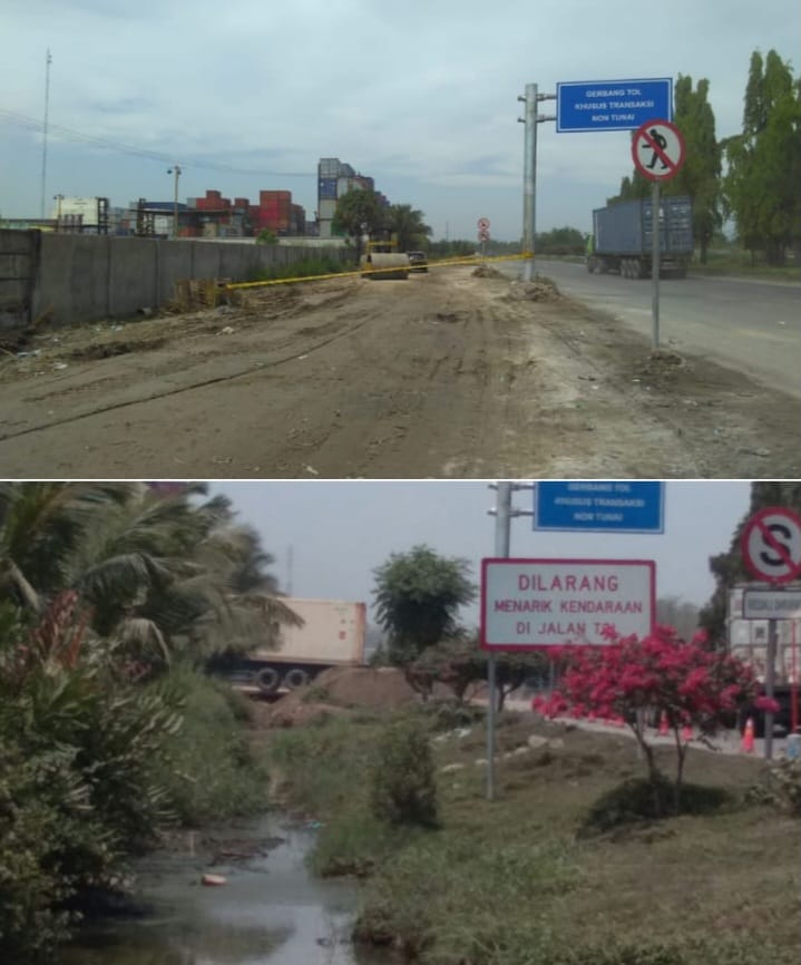PT STTC Terganggu atas Penimbunan Drainase Di Jalan Raya Pelabuhan Belawan