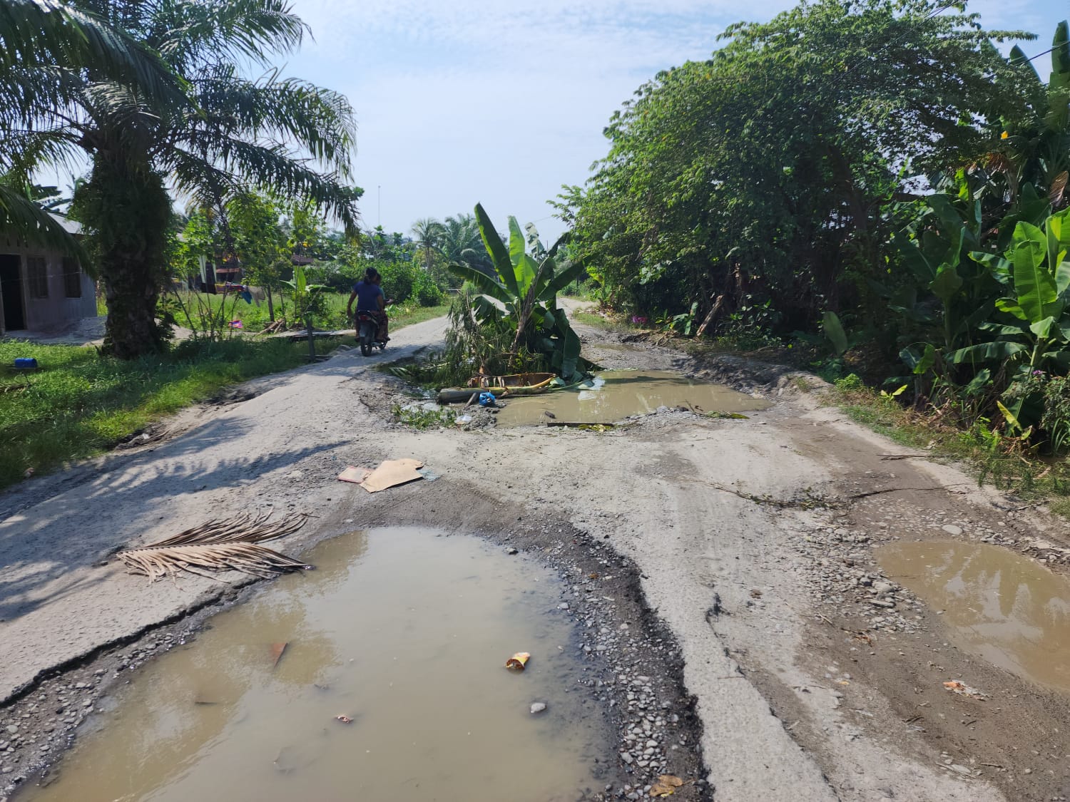 AYS Harap Jalan Provinsi Rusak Parah Di Pematang Cermai Dikerjakan