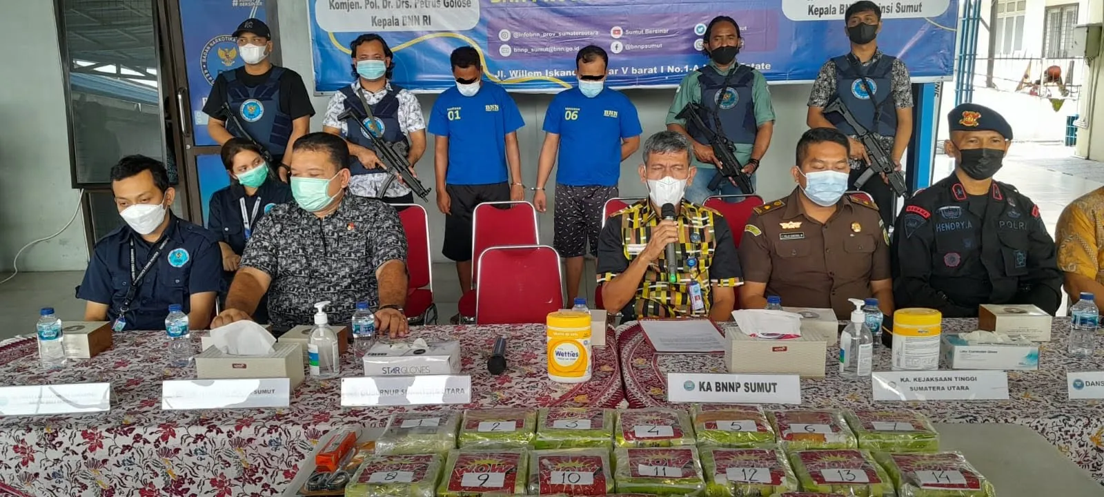 BNN Ringkus 2 Warga Aceh Bawa 21 Kg Sabu