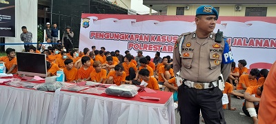 Polrestabes Tindak Tegas Pelaku Kejahatan Jalanan