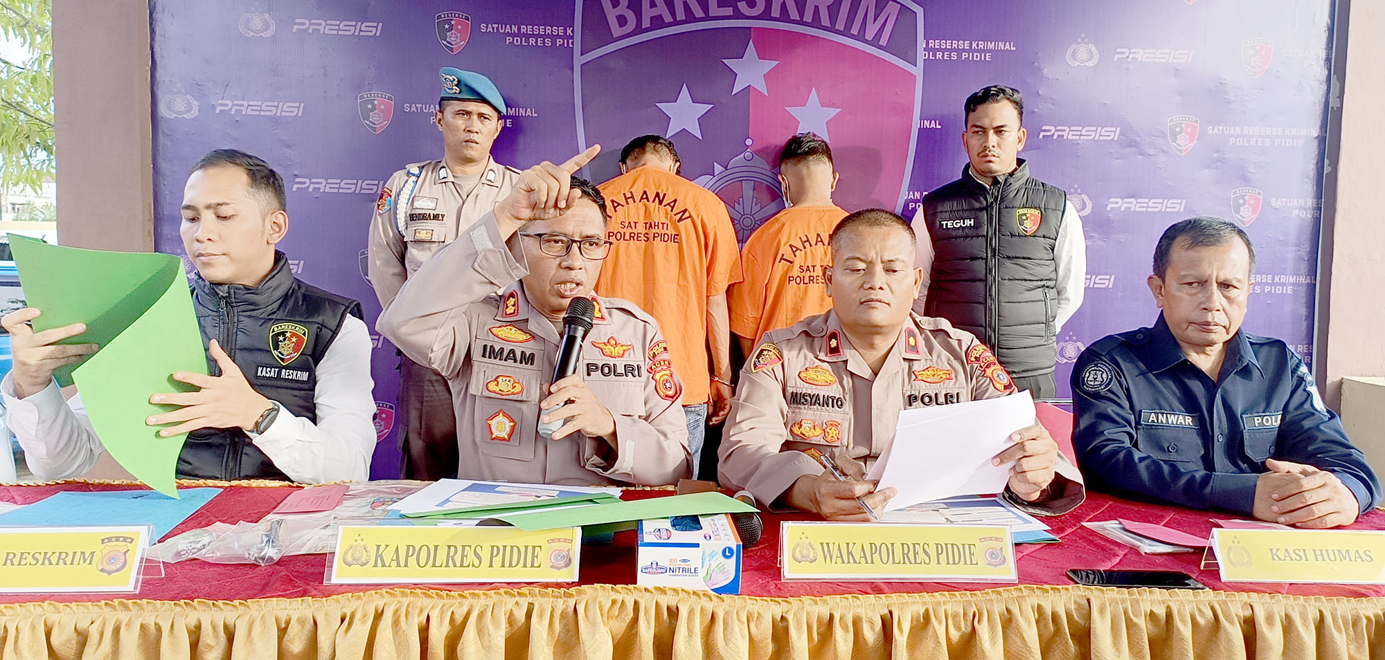 Polres Pidie Tangkap Pembobol Rumah Warga