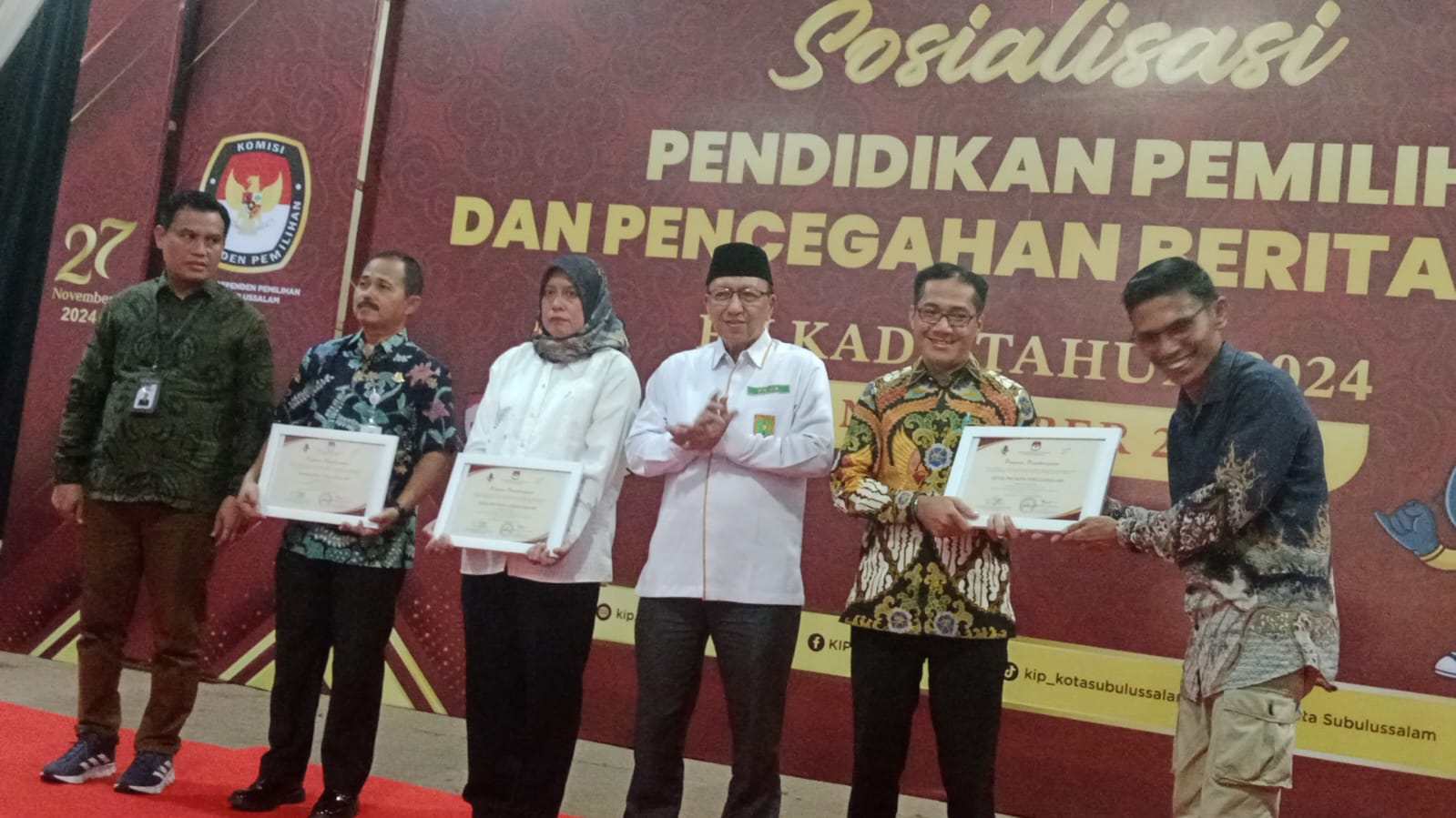 KIP Gelar Sosialisasi Pendidikan Pemilih Dan Pencegahan Berita Hoak Pilkada 2024