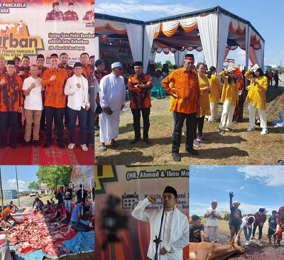 Hari Raya Idul Adha 1444, MPW Pemuda Pancasila Sumut Potong 18 Hewan Qurban