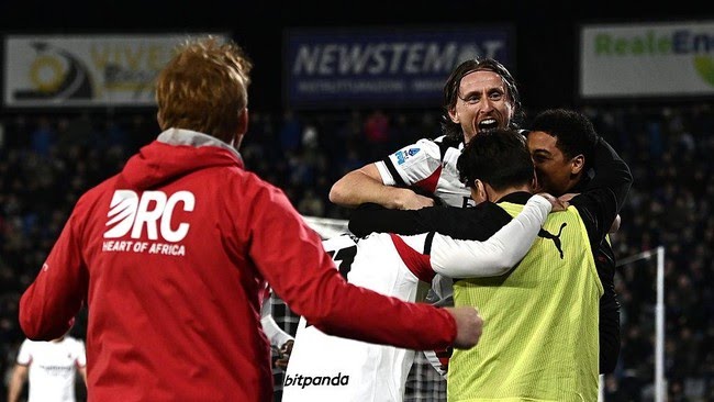 Gol Luka Modric Menangkan AC Milan