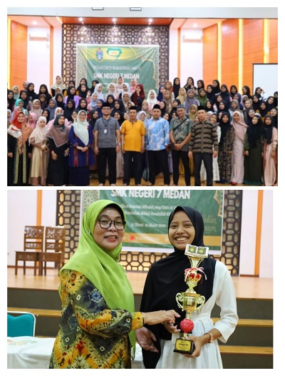 SMKN 7 Medan Gelar Pesantren Ramadhan Siswanya Juara Tilawah Kota Medan