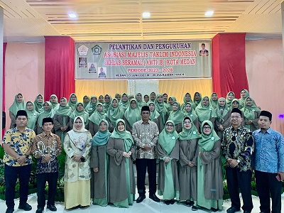 Kakan Kemenag Buka Mukerda Dan Lantik Pengurus AMTI IB Kota Medan Periode 2023 - 2028