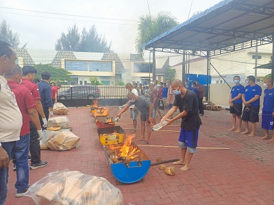 BNNP Sumut Musnahkan 10 Kg Sabu, 140 Kg Ganja Dan 141 Butir Ekstasi
