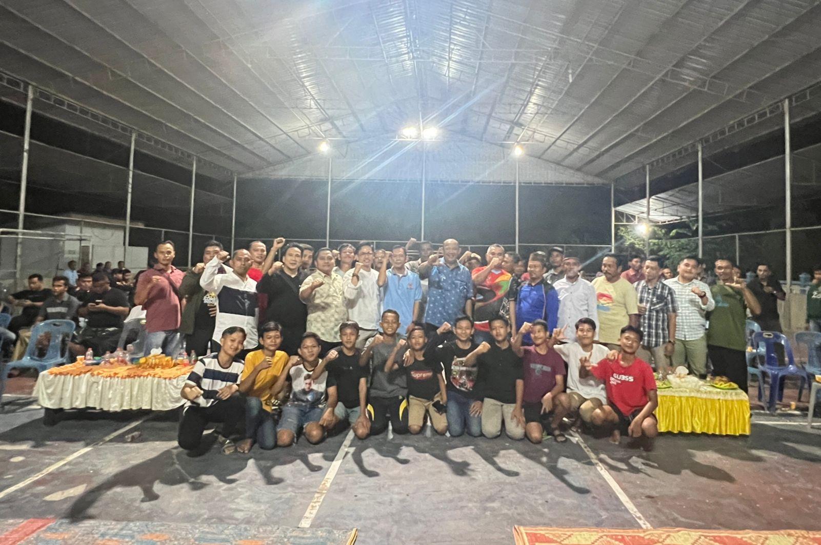 Ketum KONI Langkat Syah Afandin Nobar Timnas Vs Australia