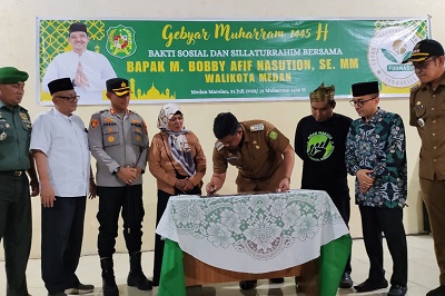 Gebyar Muharram, Bobby Nasution Silaturahmi dengan Warga Marelan