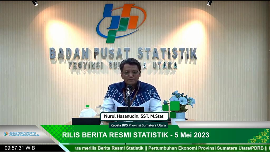 Ekonomi Sumut Triwulan I-2023 Terkontraksi 0,45%
