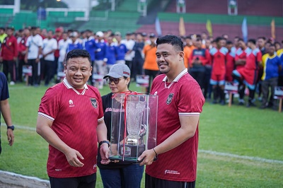 Bobby Nasution Buka Kompetisi Sepak Bola Antar Instansi, Bangun Kekompakan & Kolaborasi