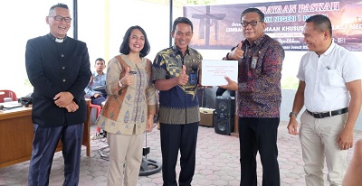 SMKN 1 Medan Rayakan Paskah Di LPKA Kelas 1 Medan