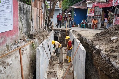 Peningkatan Saluran Drainase di Jalan Brigjend Katamso Medan Maimun Mulai Dikerjakan