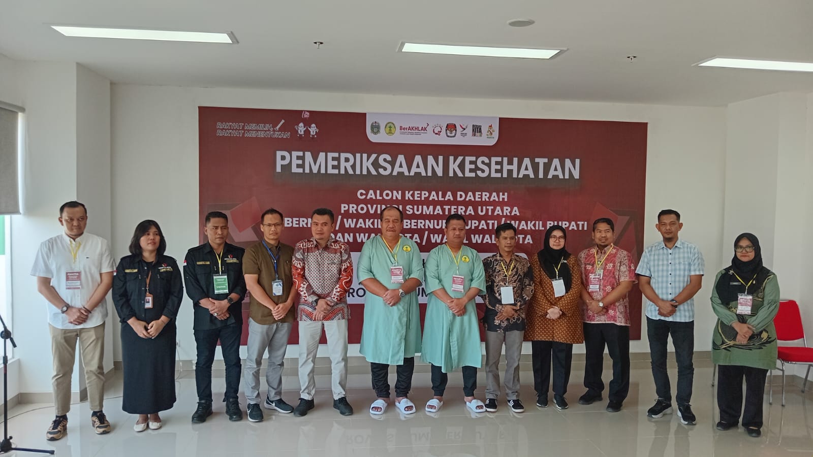 Bakal Calon Bupati Asahan Bersama Pasangan lakukan Pemeriksaan Kesehatan di RSU Haji Medan