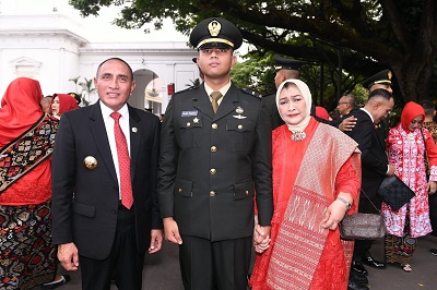 Gubsu Bangga Putranya Dilantik Jadi Perwira TNI