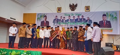 Gelar Pisah Sambut Kakanwil Kemenagsu Ahmad Qosbi Minta Jalin Keharmonisan