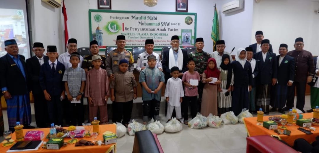 Pj Gubsu Hadiri Perayaan Maulid Nabi Digelar MUI Sumut Sekaligus Gelar Sarasehan
