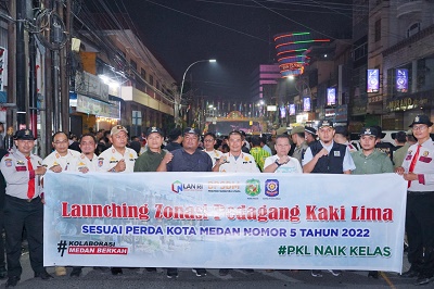Launching Zonasi PKL, Upaya Pemko Medan Ciptakan Kenyamanan Dan Estetika Kota