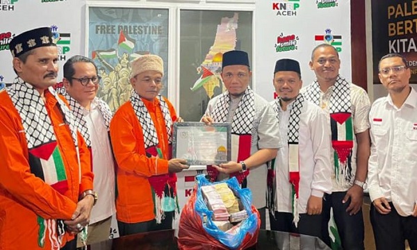 PNA Pidie Serahkan Dana Rp58 Juta Untuk Rakyat Palestina