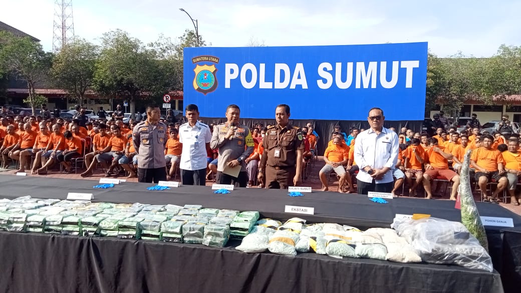 Selama Ops Antik Toba, Poldasu Ungkap 386 Kasus Narkoba