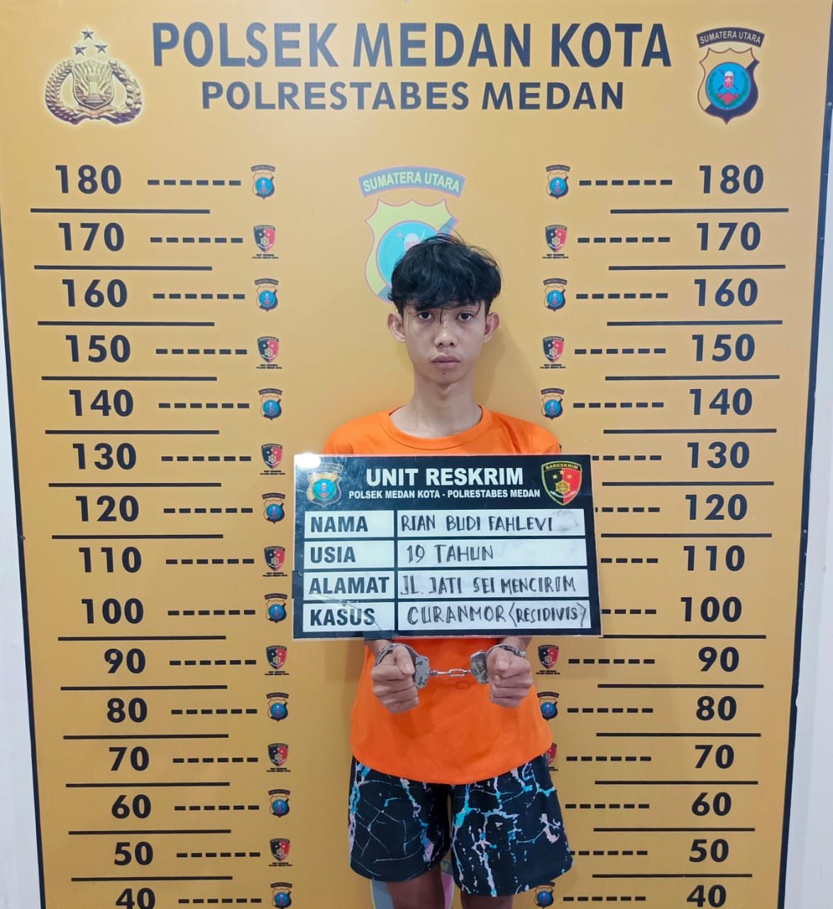 Curi Sepedamotor Di Kompleks Multatuli Medan Kota, Residivis Diciduk
