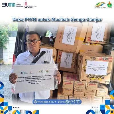 Duka PTPN untuk Musibah Gempa Cianjur