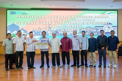 PTPN III Salurkan TJSL Triwulan II Dan Semester I 2023