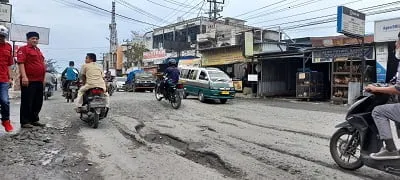 Jalan Marelan Raya Rusak Parah, LPM Medan Marelan Surati Gubsu