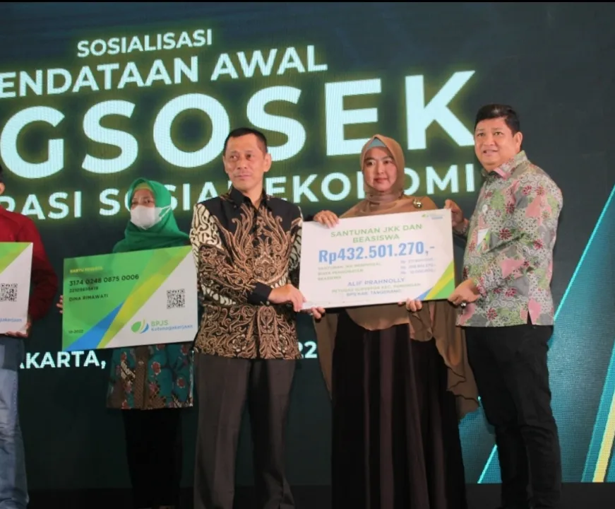 Petugas Regsostek BPS Ikut BPJS Ketenagakerjaan