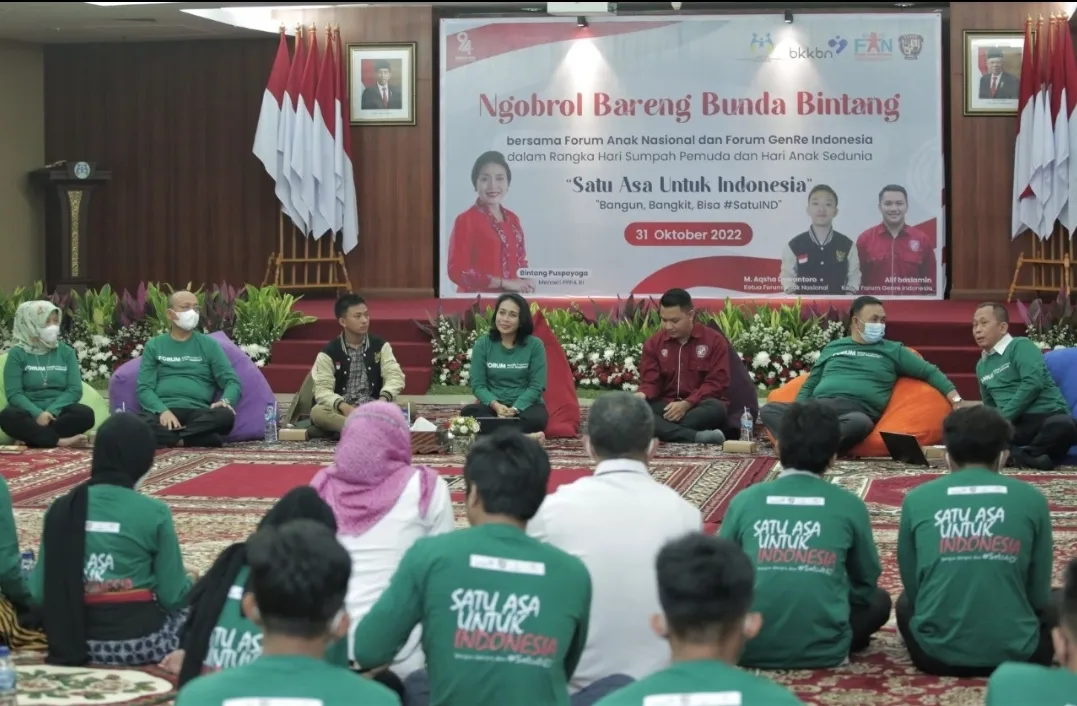 Forum Anak dan GenRe Berkolaborasi, Ini Pesan Menteri PPPA Bintang Puspayoga