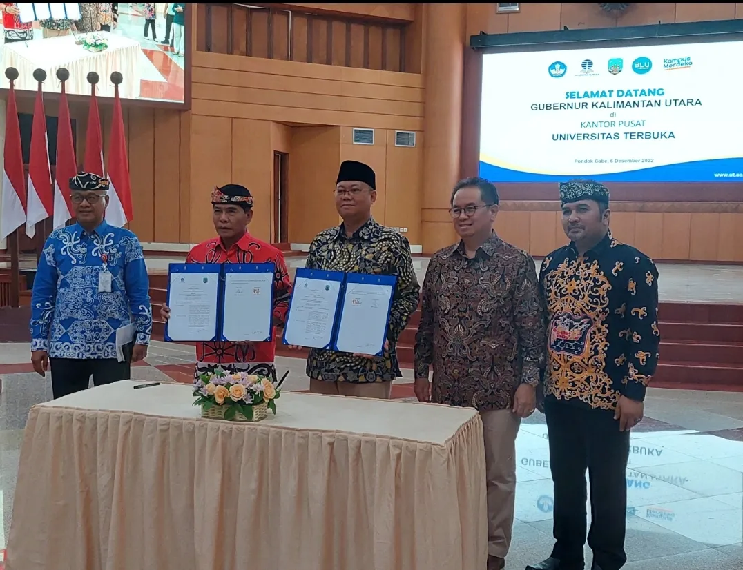 Rektor UT dan Gubernur Kaltara Sepakati Kerja Sama Peningkatan Kualitas Manusia