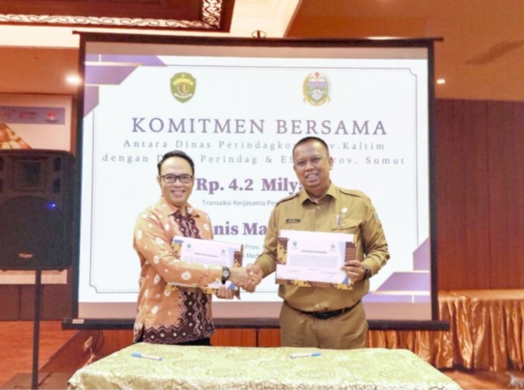 Misi Dagang Disperindag Dan ESDM Sumut Dan Disperindag Dan ESDM Kaltim Capai Rp4,2 Miliar